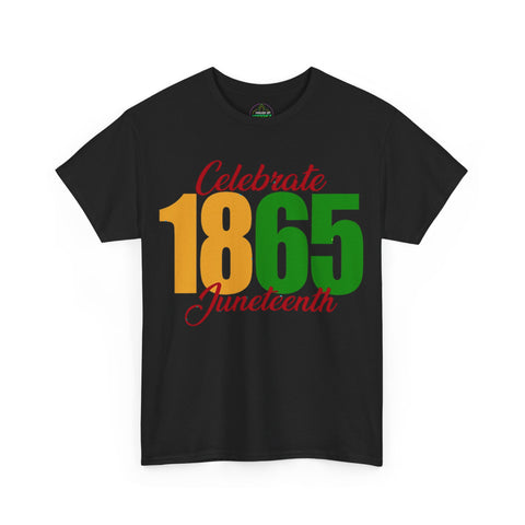 Celebrate Juneteenth 1865 - Unisex Heavy Cotton Tee