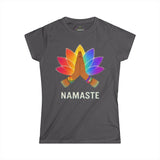 NAMASTE PRAYING HANDS LOTUS Woman's Yoga Pilates T-Shirt