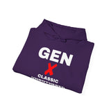 GEN X - CLASSIC UNBOTHERED UNDERRATED UNISEX HOODIE | Retro Generation X Design