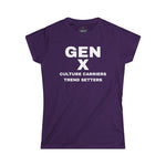 Gen X CULTURE CARRIERS TREND SETTERS Women's  Softstyle Tee