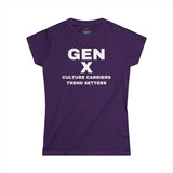 Gen X CULTURE CARRIERS TREND SETTERS Women's  Softstyle Tee
