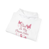 Pink Power Color Hoodie, Unisex Hoodie, Breast Cancer Awareness Sweatshirt, Inspirational Gift, Comfort Wear