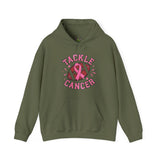 Tackle Cancer Awareness Hoodie, Unisex Heavy Blend Sweatshirt, Gift for Fundraiser, Support for Cancer Awareness, Comfort and Style