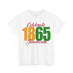 Celebrate Juneteenth 1865 - Unisex Heavy Cotton Tee