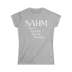 Sassy Mom's Softstyle Tee - SAHM: Sass, Attitude, Hustle, Mommin'