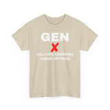 GEN X CULTURE CARRIERS TREND SETTERS - Unisex Cotton Tee,