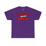 Everybody Loves Soca Tee, Unisex Heavy Cotton T-Shirt, Reggae Music Shirt, Carribean Wear, Soca Music Festival Apparel, Casual Summer Tee