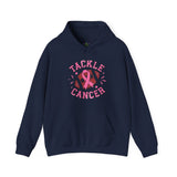Tackle Cancer Awareness Hoodie, Unisex Heavy Blend Sweatshirt, Gift for Fundraiser, Support for Cancer Awareness, Comfort and Style