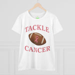 Tackle Cancer Tee, Women's T-Shirt, Breast Cancer Awareness Shirt