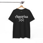 AQUARIUS Zodiac Sign Unisex Heavy Cotton Tee