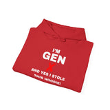 "I'M GEN X - AND YES I STOLE THIS HOODIE!" Unisex Hoodie —