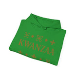 Kwanzaa Symbolic  Hoodie, Unisex Heavy Blend Sweatshirt for Celebrating Kwanzaa, Holiday Gift, Cozy Festive Apparel, Cultural Celebration Sweatshirt