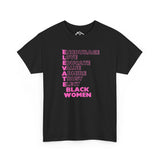 ELEVATE BLACK WOMEN Unisex Heavy Cotton Tee (PINK)