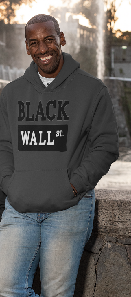 Black wall street shop hoodie